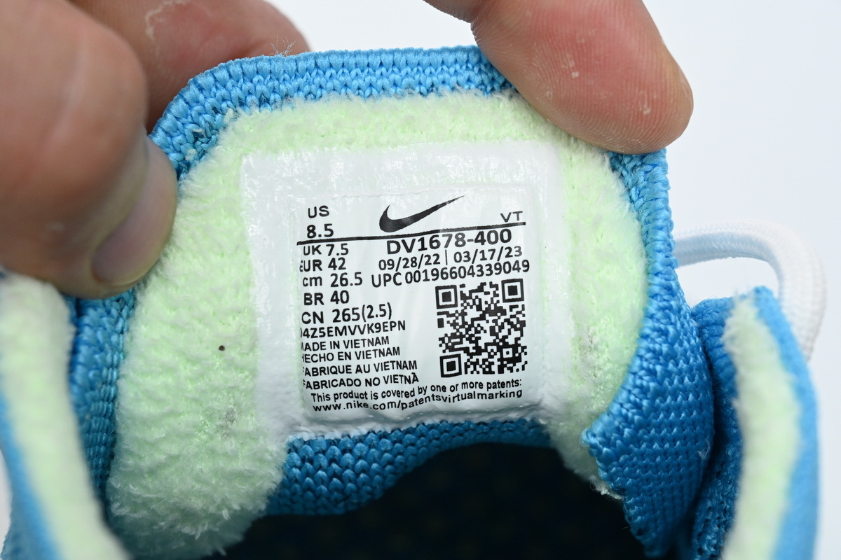 Nike AIR VAPORMAX 2023 FK Blue Yellow - Image 6