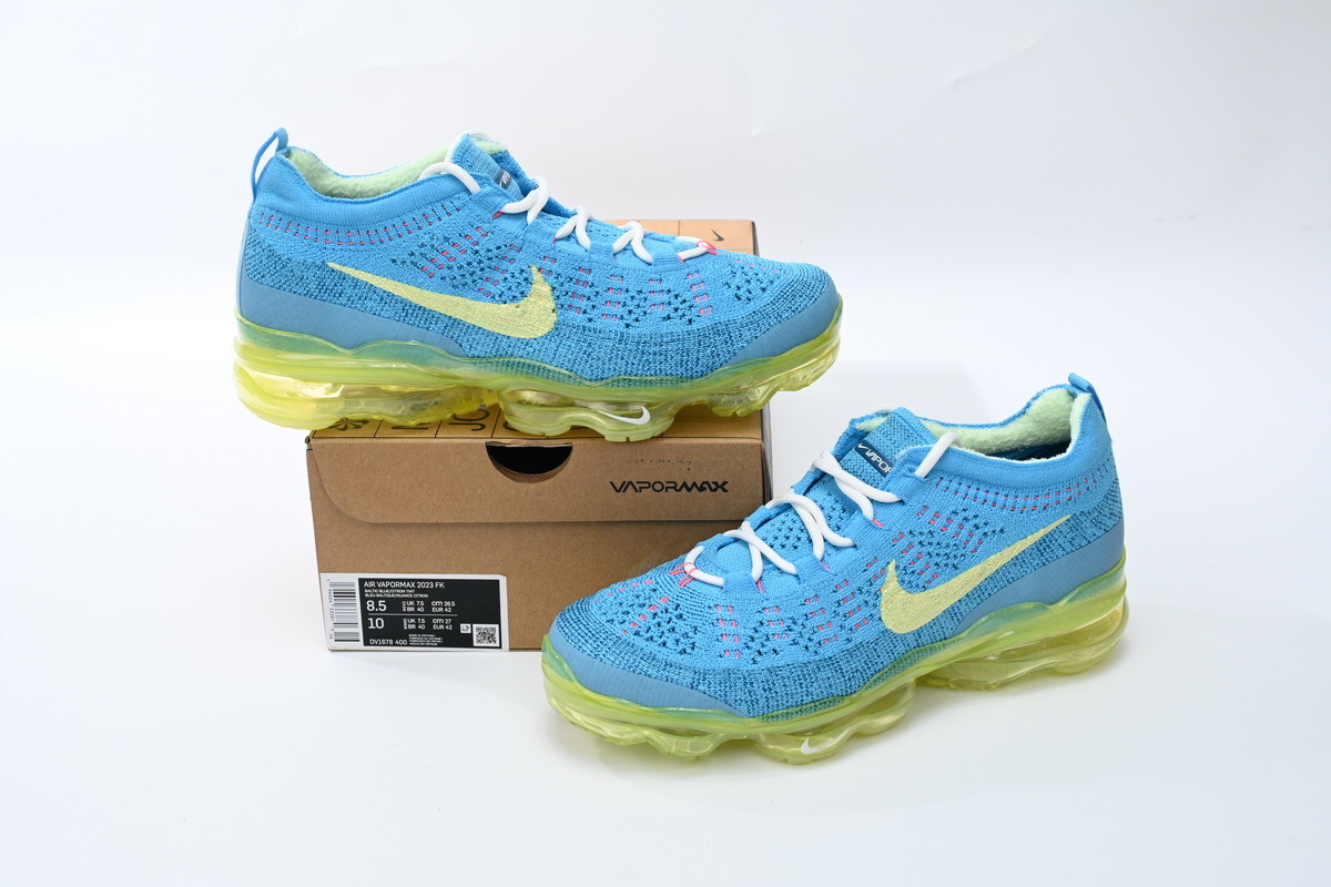 Nike AIR VAPORMAX 2023 FK Blue Yellow - Image 3